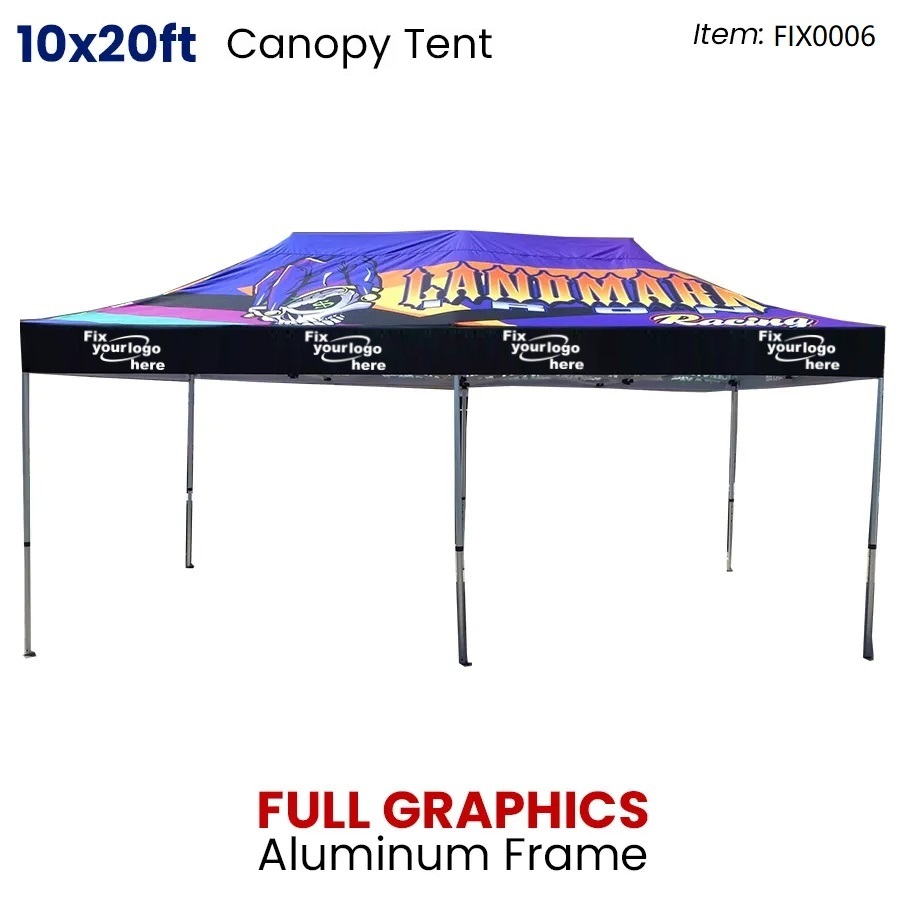 FIX0006 10x20ft Canopy Tent – Full Graphics 